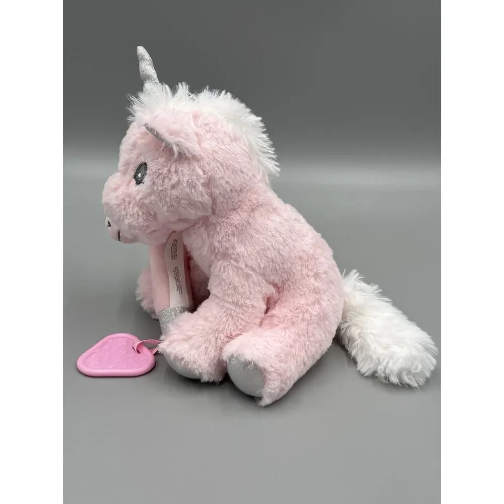 Trend Lab Pink Unicorn‎ Plush W/ Rattle And Lovey Baby Security Blanket